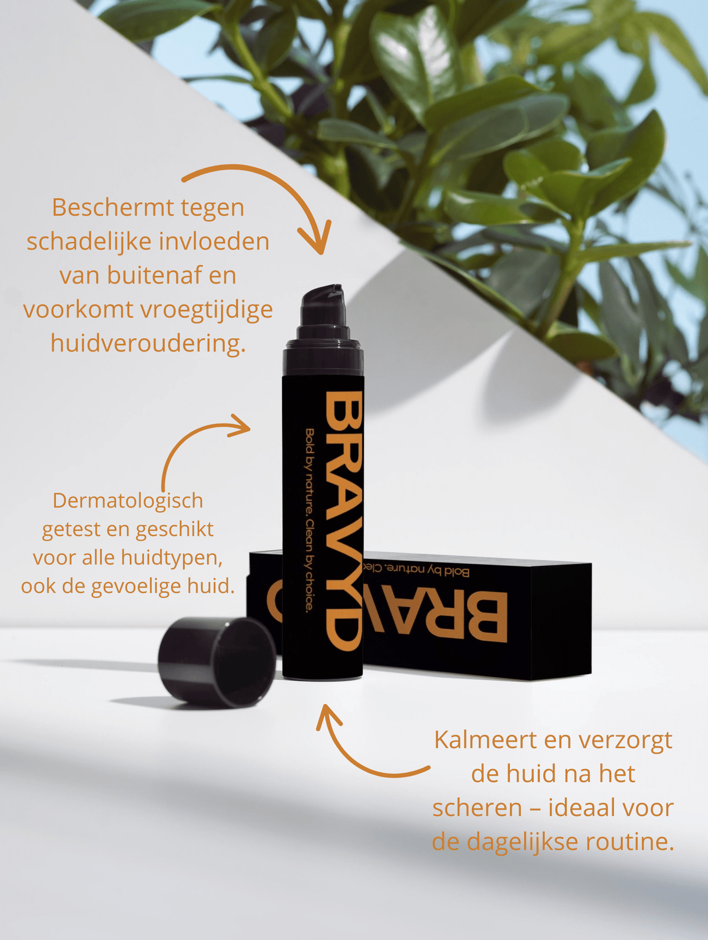 BRAVYD Gezichtscrème voor Mannen – Hydraterend, Anti - Rimpel & Verfrissend - BRAVYD